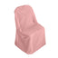 10 Pack Polyester Chair Covers for Folding Chairs Dusty Rose - Wrinkle-Free Stain-Resistant Slip-On Slipcovers