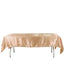 Satin Rectangular 60"x102" Tablecloth Nude - Smooth and Lustrous Table Cover