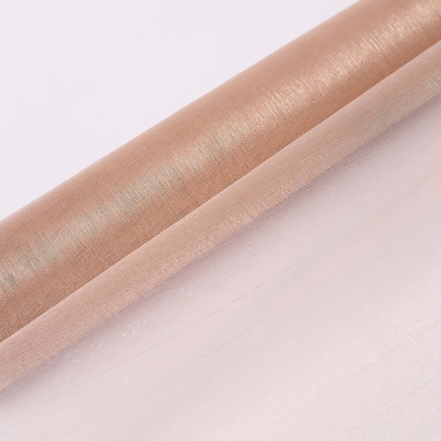 12"x10yd Nude Sheer Chiffon Fabric Bolt, DIY Voile Drapery Fabric