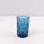 6-Pack Whiskey Glasses Ocean Blue Textured Crystal Cut Design with Heavy Base - Highball Tumblers for Parties & Events 12oz 5"