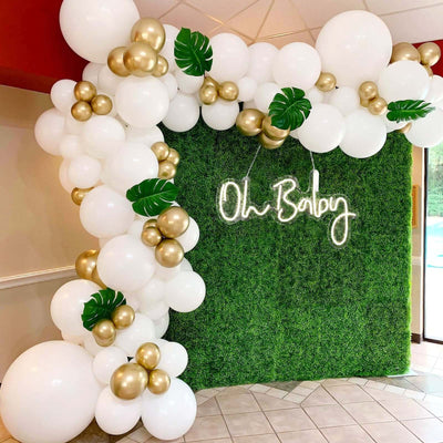 26" Oh Baby Neon Light Sign, LED Reusable Wall DÃ©cor Lights With 5ft Hanging Chain