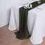 Chiffon 6ft Table Runner Olive Green - Flowy & Lightweight Table Decor