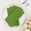 20 Pack Linen-Like Paper 8.5"x4" Napkins Olive Green - Highly Absorbent & Disposable Airlaid Guest Towels