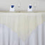 Organza 72"x72" Table Overlay Square Tablecloth Champagne - Sheer Table Cover - Linen Luxes