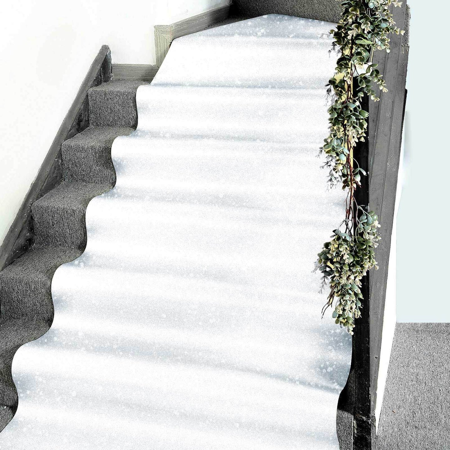 3ftx50ft White Sparkle Glitter Wedding Aisle Runner, Non-Woven Red Carpet Runner - Prom, Hollywood, Glam Parties