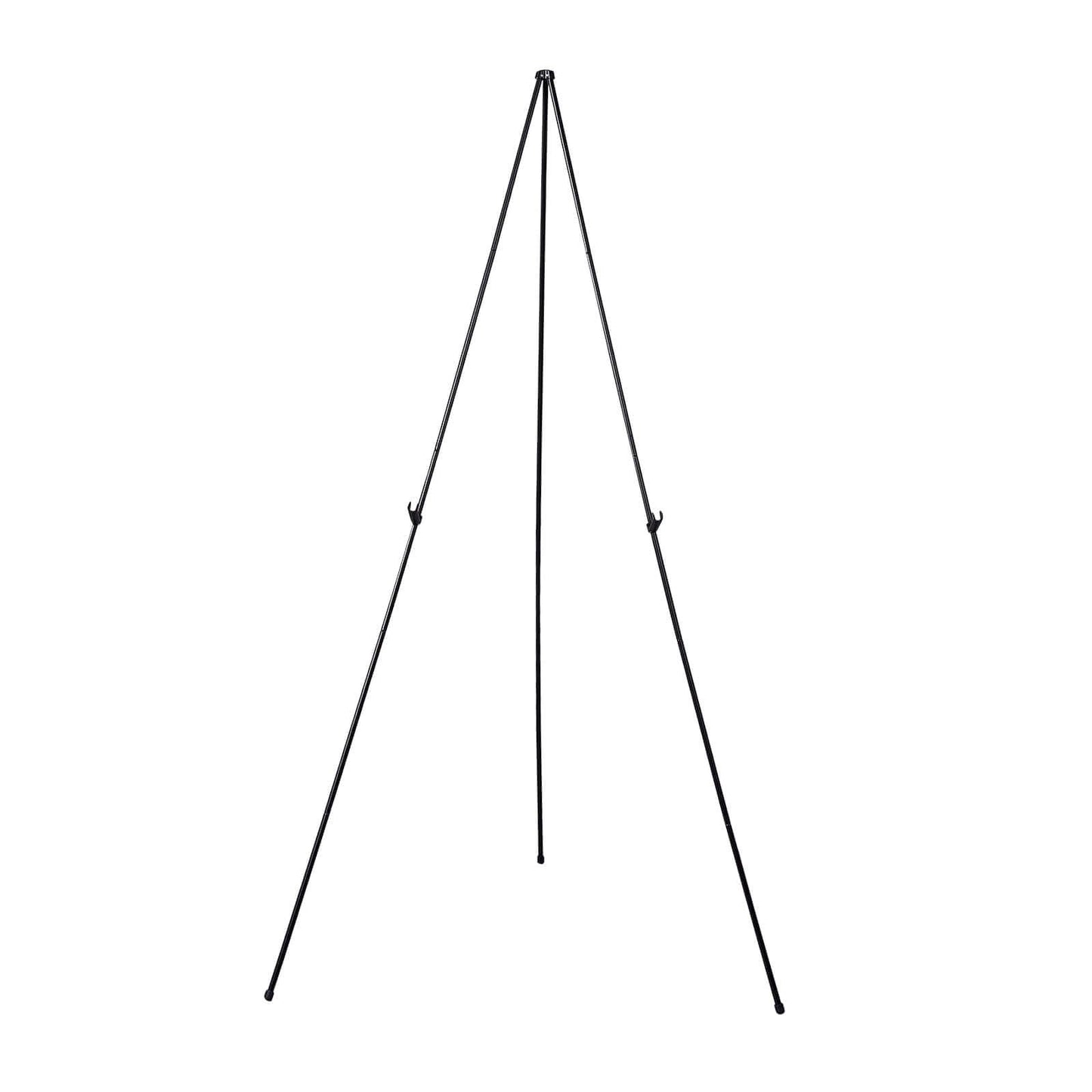 65" Black Metal Sign Holder Easel Stand, Collapsible Tripod Stand