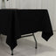 Fire Retardant Premium Polyester 60"x102" Rectangular Tablecloth Black - High-Performance Table Cover