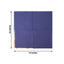 50-Pack Paper Beverage Napkins with Gold Foil Edge Navy Blue - Disposable 2 Ply Cocktail Napkins for Events 6.5"x6.5"