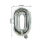 16ft Jumbo Chain Link Balloons in Silver, 30pack 8x12" Durable Foil Chain Balloons for 90s Hip Hop Party Decorations, Event Decor
