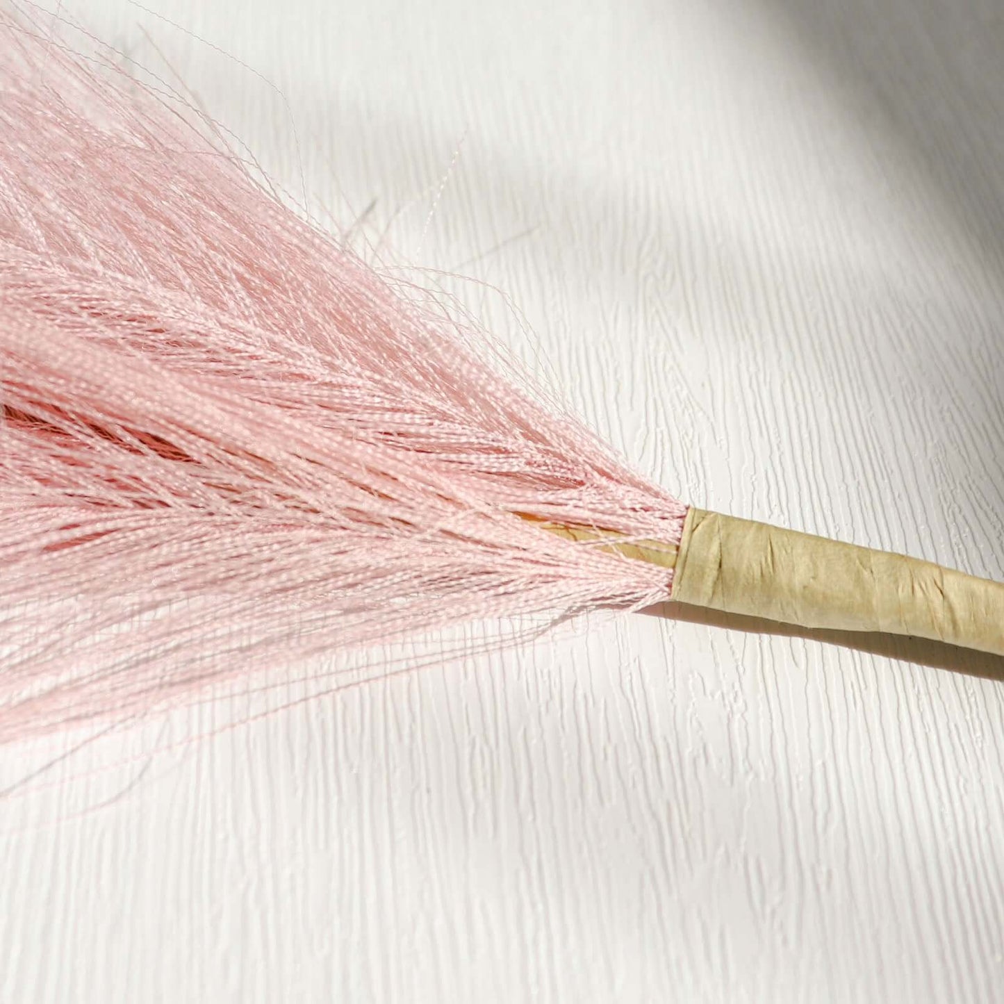 3 Stems Artificial Pampas Grass Decor Dusty Rose for Rustic Boho Chic Backdrops Floral Styling & Vase Displays 44"