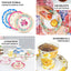 24-Pack Paper Cup and Saucer Set in Mixed Vintage Floral Print - Disposable Tea Party Supplies Kit for Baby Showers & Birthdays
