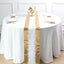 Disposable Table Runner Roll 108" Metallic Gold Foil Icicle Pattern - Stylish Non-Woven Table Decor for Special Occasions