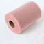 6"x100 Yards Dusty Rose Tulle Fabric Bolt, Sheer Fabric Spool Roll For Crafts