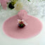 25 Pack 9" Dusty Rose Sheer Nylon Tulle Circles Favor Wrap Craft Fabric, DIY Candy Favor Wraps