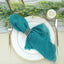 5 Pack Gauze Cheesecloth 24"x19" Napkins Peacock Teal Reusable Dinner Napkins