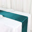 Satin 12"x108" Table Runner Peacock Teal - Stylish Table Linen