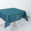 Polyester Square 54"x54" Tablecloth Peacock Teal - Wrinkle-Resistant & Durable Table Cover