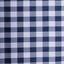Polyester 54"x54" Table Overlay Square Tablecloth White/Navy Blue - Checkered Buffalo Plaid Design for Casual Table Settings