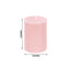 12-Pack 3"x4" Unscented Dripless Pillar Candles â€“ Blush Long-Burning Wax Candles with Cotton Wicks for Home, Weddings & Event Decor