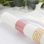 50-Pack Paper Napkin Rings Rose Gold Glitter - Stylish Disposable Napkin Holders 1.5"