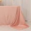 Lamour Satin 90"x132" Rectangle Tablecloth Dusty Rose - Soft & Silk-Like Seamless Table Cover