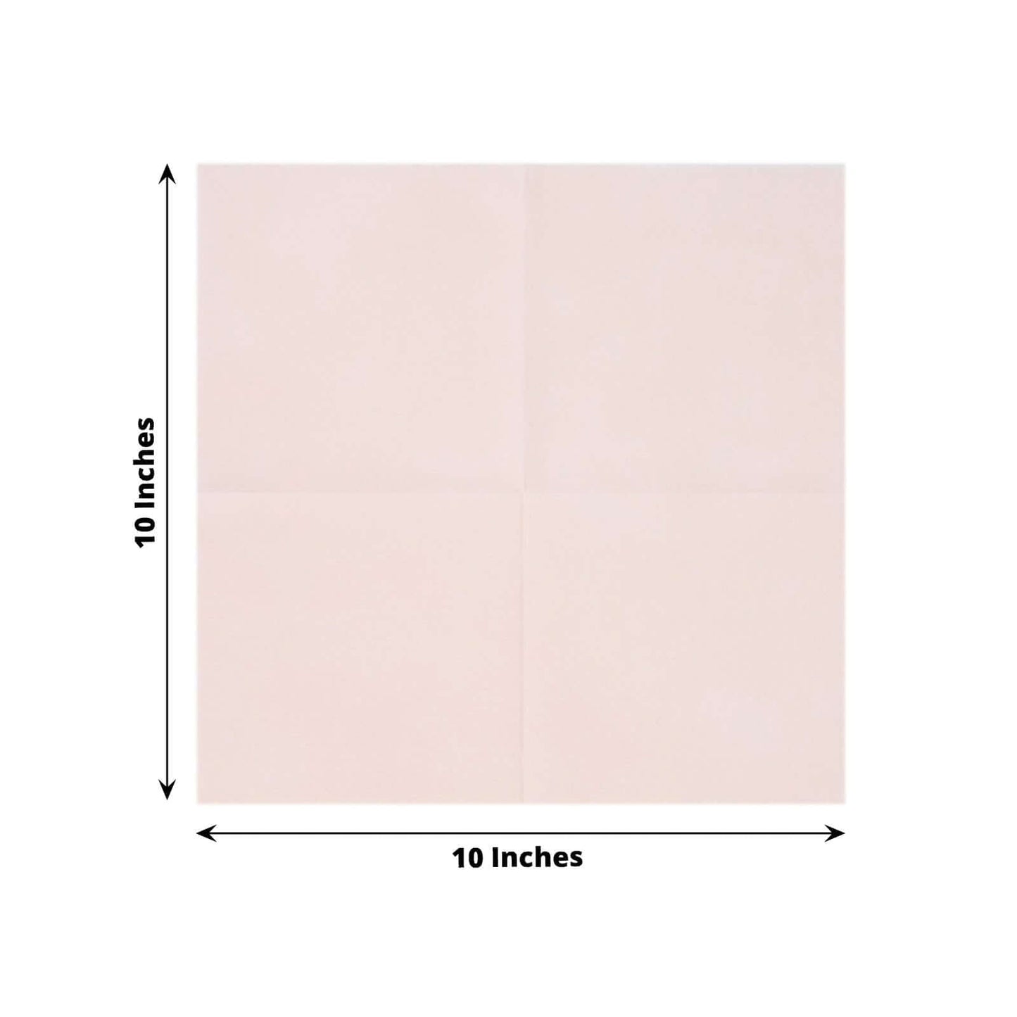 20 Pack Linen-Like Paper 5"x5" Napkins Blush - Highly Absorbent Airlaid Napkins