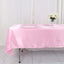 Satin Rectangular 60"x102" Tablecloth Pink - Smooth and Lustrous Table Cover