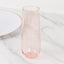12 Pack Plastic Champagne Glasses in Transparent Blush, Reusable Lightweight Champagne Flutes 9oz