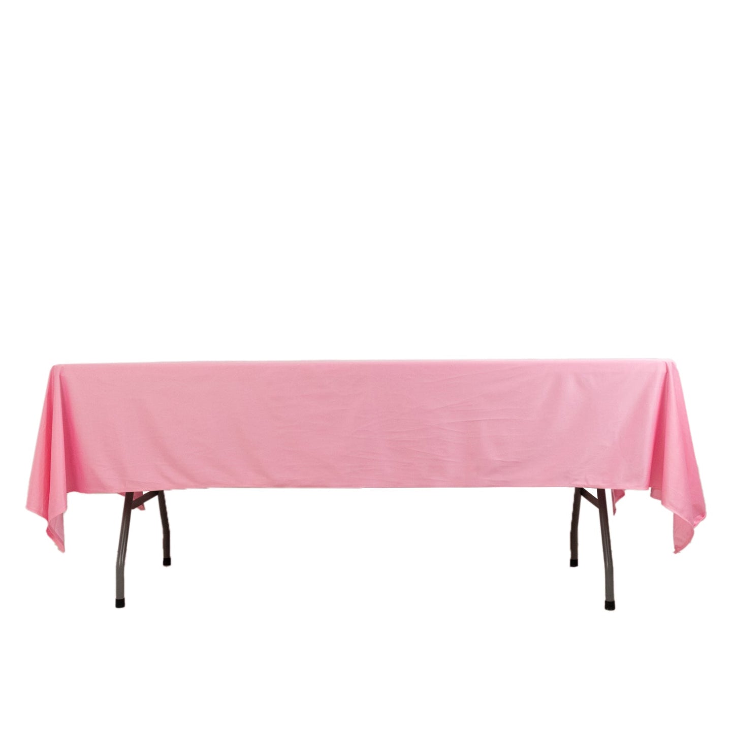 Scuba Rectangular 60"x102" Tablecloth Pink - Wrinkle Free & Stain Resistant Table Cover