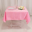 Lamour Satin 54"x54" Square Tablecloth Pink - Durable & Silk-Like Table Cover