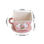 25 Pack Dusty Rose Mini Teacup and Saucer Party Favor Boxes with Rose Floral Print, Tea Time Candy Boxes - 4"x3"