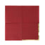 50-Pack Paper Beverage Napkins Burgundy with Gold Foil Edge - 2 Ply Disposable Soft 18GSM Cocktail Napkins 5"x5"