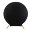 7.5ft Black Round Spandex Fit Party Backdrop Stand Cover