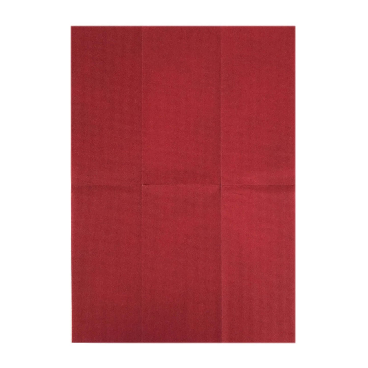20 Pack Linen-Like Paper 8.5"x4" Napkins Burgundy - Highly Absorbent & Disposable Airlaid Guest Towels