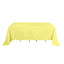 Polyester 90"x132" Rectangle Tablecloth Yellow - Seamless Wrinkle-Resistant Table Cover
