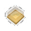 50 Pack Clear Gold Square Mini Plastic Cupcake Party Favor Boxes, Muffin Dessert Containers - 4"x4"x2.5"