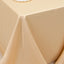 Lamour Satin 90"x132" Rectangle Tablecloth Beige - Soft & Silk-Like Seamless Table Cover