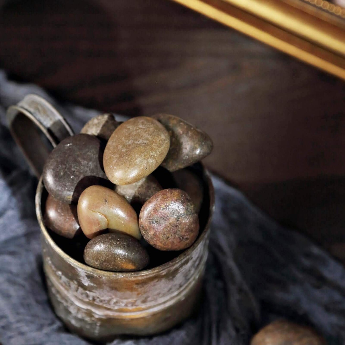 Polished Decorative Stones Natural Assorted Design - Ideal Vase Fillers, Landscaping, and Aquarium Use 2Lb - Linen Luxes