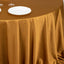 Scuba Round 132" Tablecloth Shimmering Gold - Wrinkle Free, Stain Resistant & Seamless Table Cover for Weddings and Parties