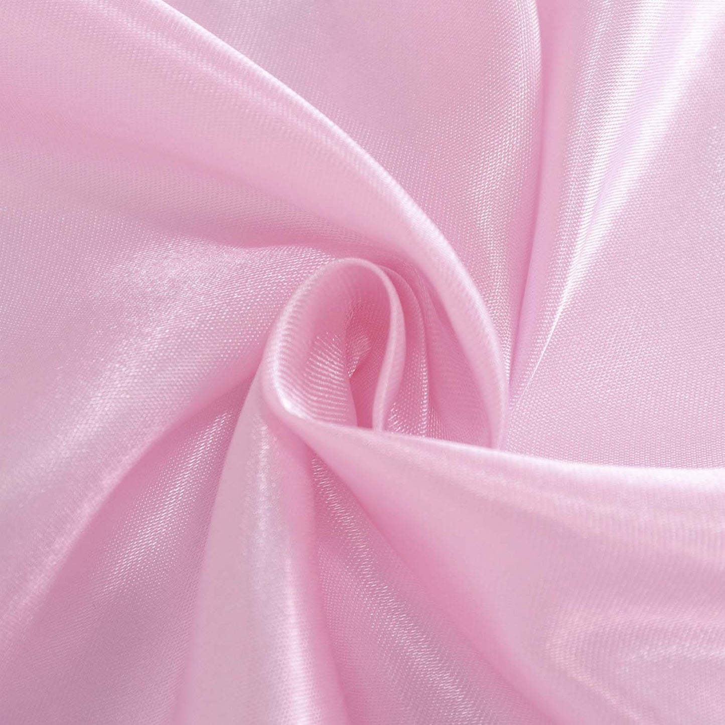 Satin Rectangular 90"x132" Tablecloth Pink - Seamless Table Cover