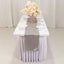 Lamour Satin 12"x108" Table Runner Silver - Smooth & Lustrous Finish