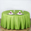 Polyester 108" Round Tablecloth Apple Green - Wrinkle - Resistant Table Cover - Linen Luxes