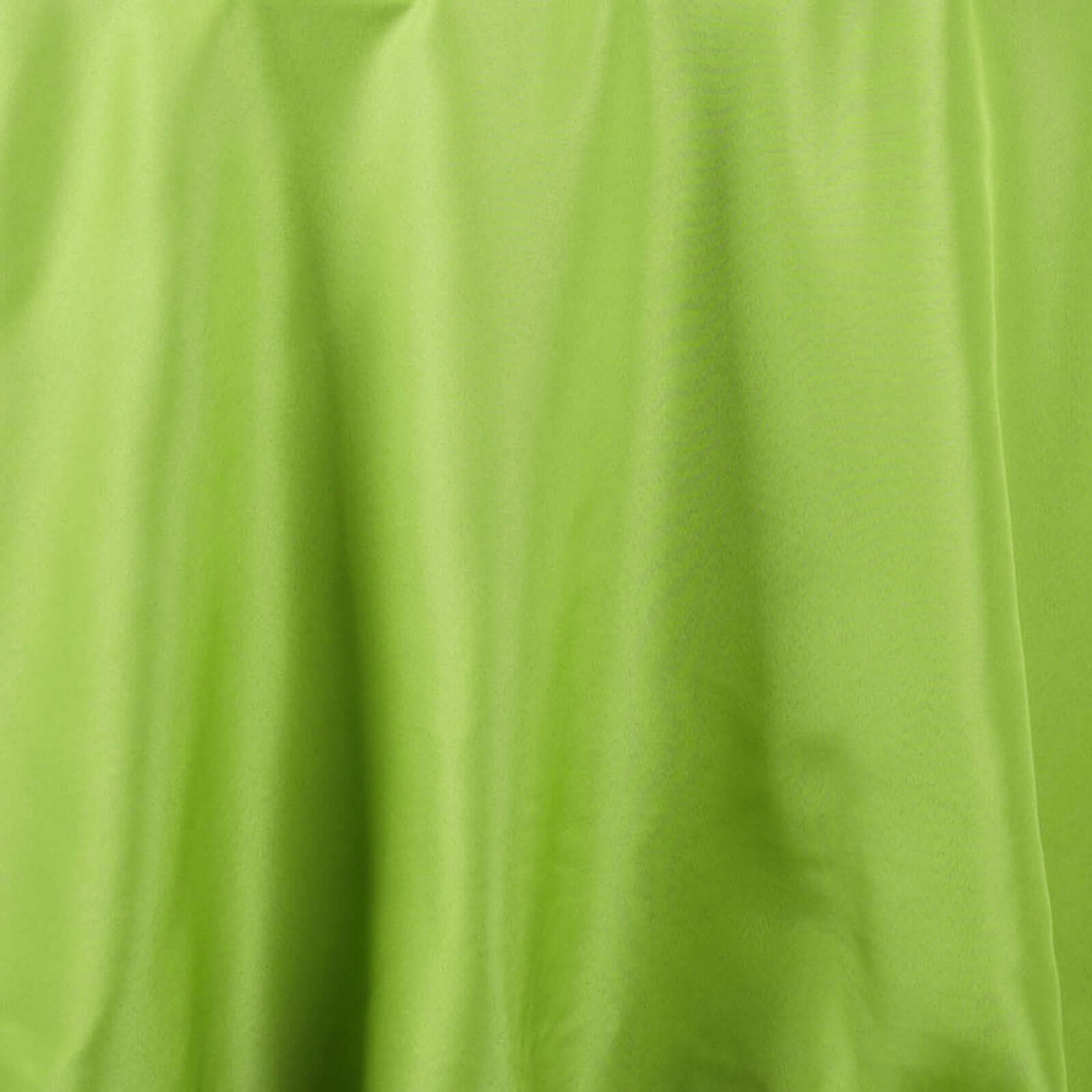 Polyester 108" Round Tablecloth Apple Green - Wrinkle - Resistant Table Cover - Linen Luxes