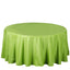 Polyester 108" Round Tablecloth Apple Green - Wrinkle - Resistant Table Cover - Linen Luxes