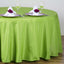 Polyester 108" Round Tablecloth Apple Green - Wrinkle - Resistant Table Cover - Linen Luxes