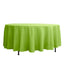 Polyester 108" Round Tablecloth Apple Green - Wrinkle - Resistant Table Cover - Linen Luxes