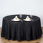 Polyester 108" Round Tablecloth Black - Wrinkle - Resistant and Stylish Table Cover - Linen Luxes