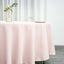 Polyester 108" Round Tablecloth Blush - Wrinkle - Resistant Table Cover - Linen Luxes