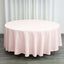 Polyester 108" Round Tablecloth Blush - Wrinkle - Resistant Table Cover - Linen Luxes