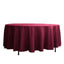 Polyester 108" Round Tablecloth Burgundy - Wrinkle - Resistant Table Cover - Linen Luxes